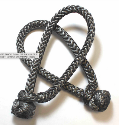 D12 4mm Soft Shackles - PAIRS