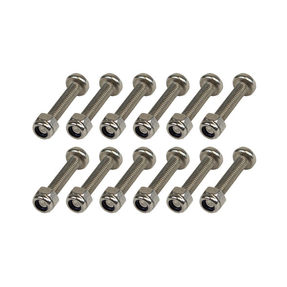 Optimist Rudder Fittings - Set of 12 bolts