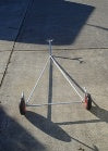 ILCA (Laser) Galvanised Dolly with Full Rubber Wheels