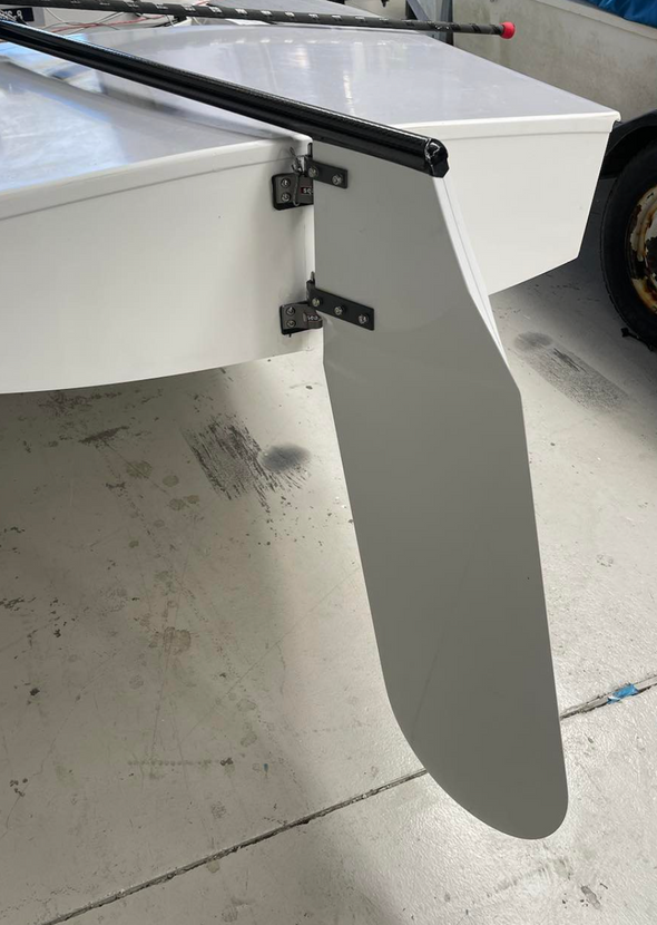 DEM OK Rudder with fixed carbon tiller